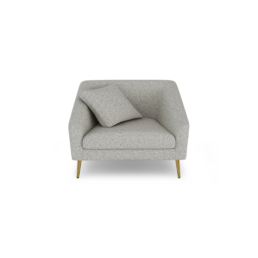 LORO - Low Back Fabric / Leather Sofa (1-seater)