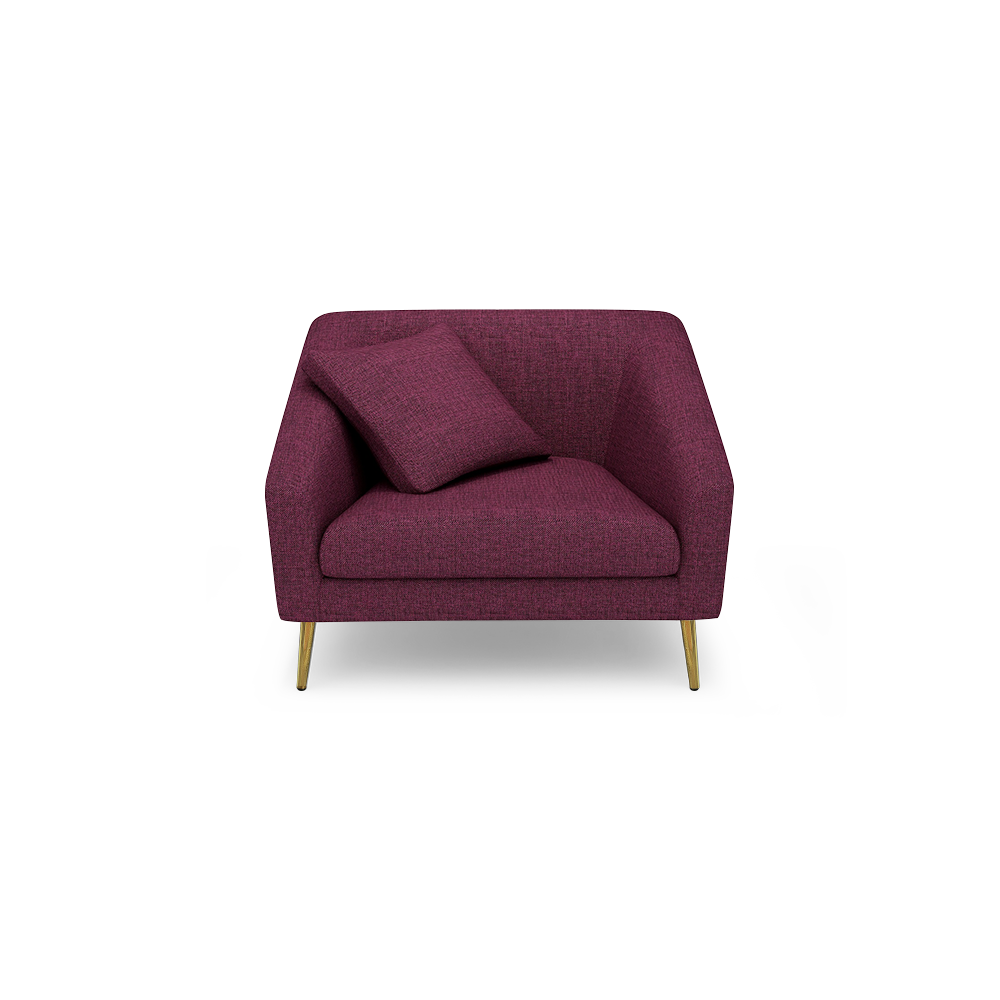 LORO - Low Back Fabric / Leather Sofa (1-seater)