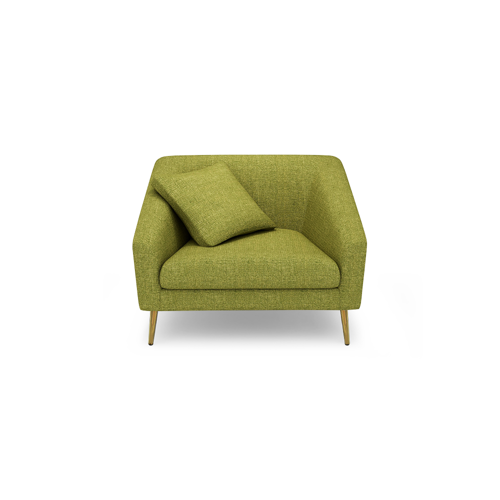 LORO - Low Back Fabric / Leather Sofa (1-seater)