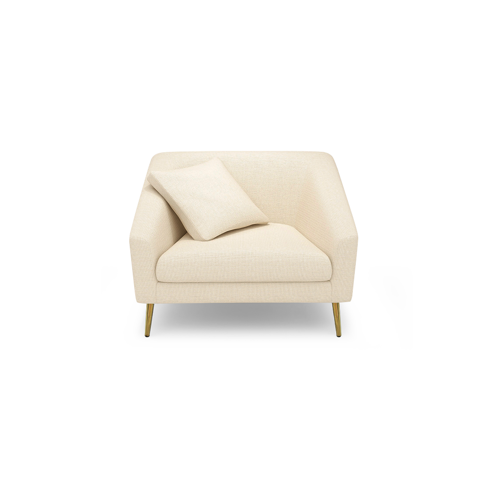 LORO - Low Back Fabric / Leather Sofa (1-seater)