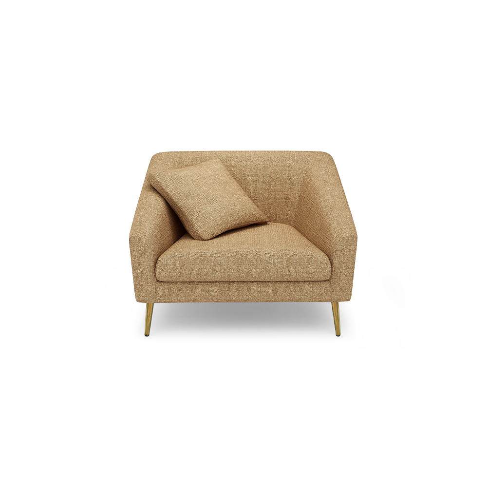 LORO - Low Back Fabric / Leather Sofa (1-seater)