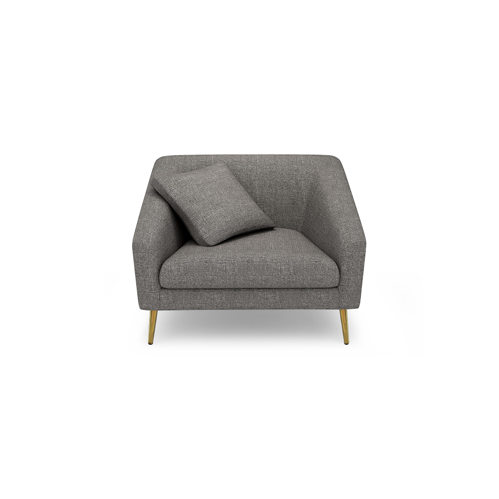 LORO - Low Back Fabric / Leather Sofa (1-seater)