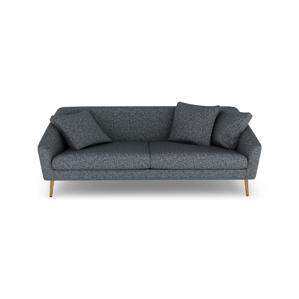 LORO - Low Back Fabric / Leather Sofa (3-seater)