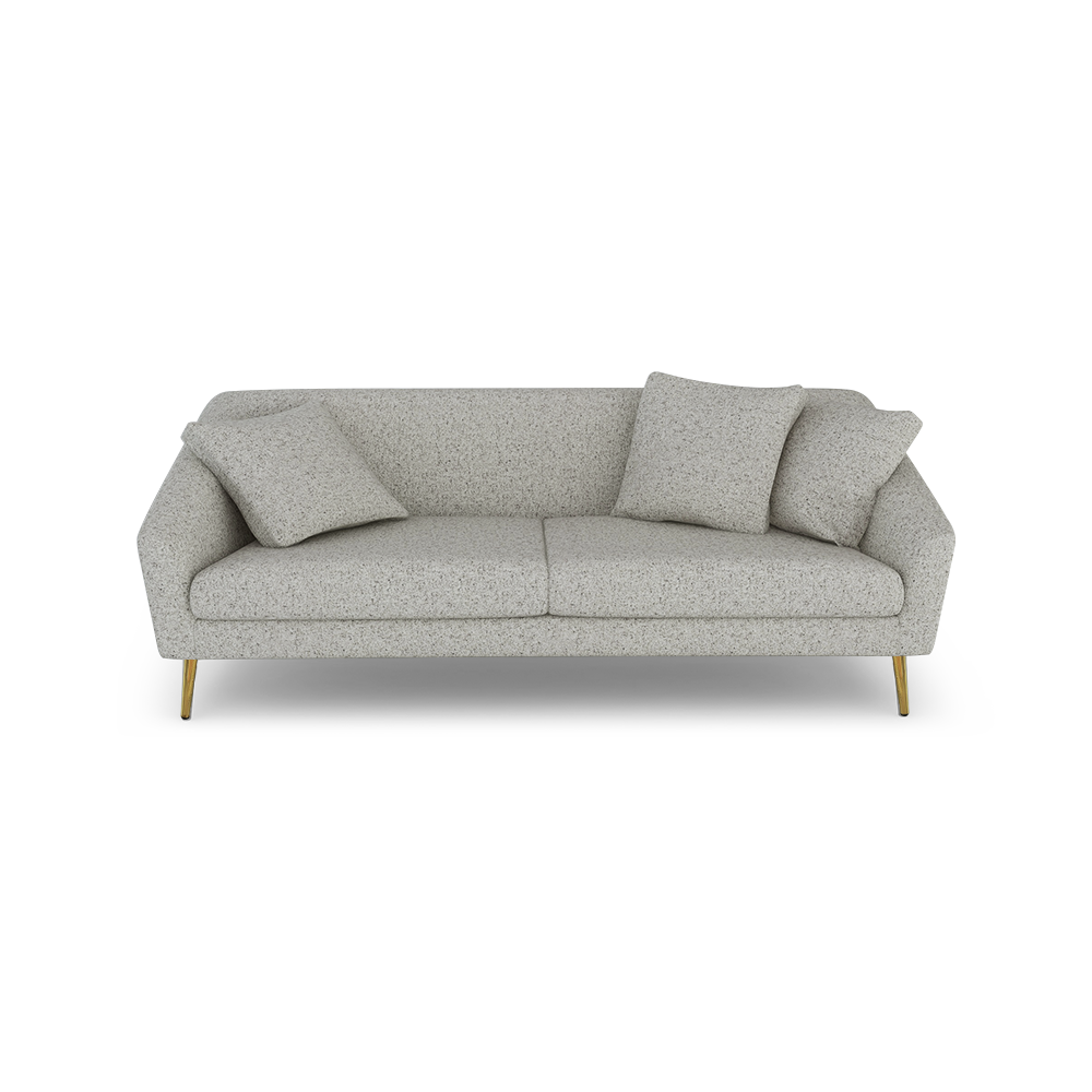 LORO - Low Back Fabric / Leather Sofa (3-seater)