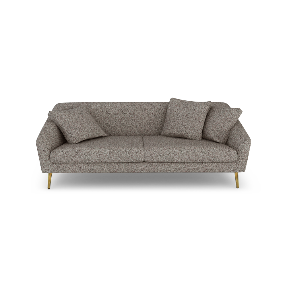 LORO - Low Back Fabric / Leather Sofa (3-seater)