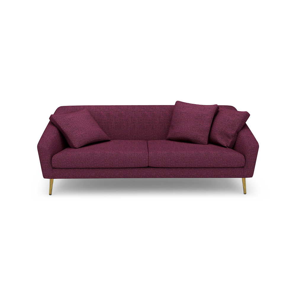 LORO - Low Back Fabric / Leather Sofa (3-seater)