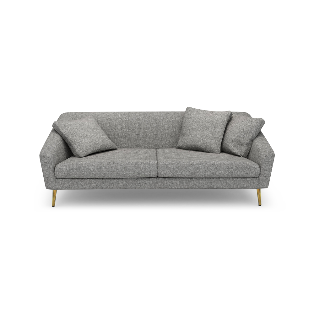 LORO - Low Back Fabric / Leather Sofa (3-seater)