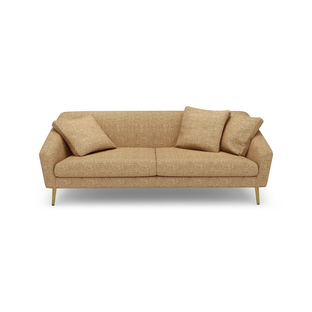 LORO - Low Back Fabric / Leather Sofa (3-seater)