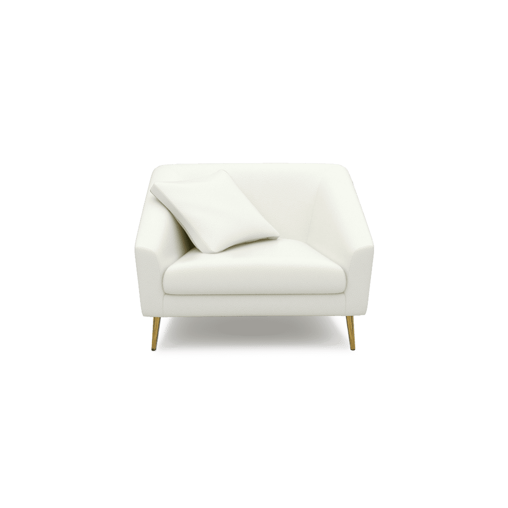 LORO - Low Back Fabric / Leather Sofa (1-seater)