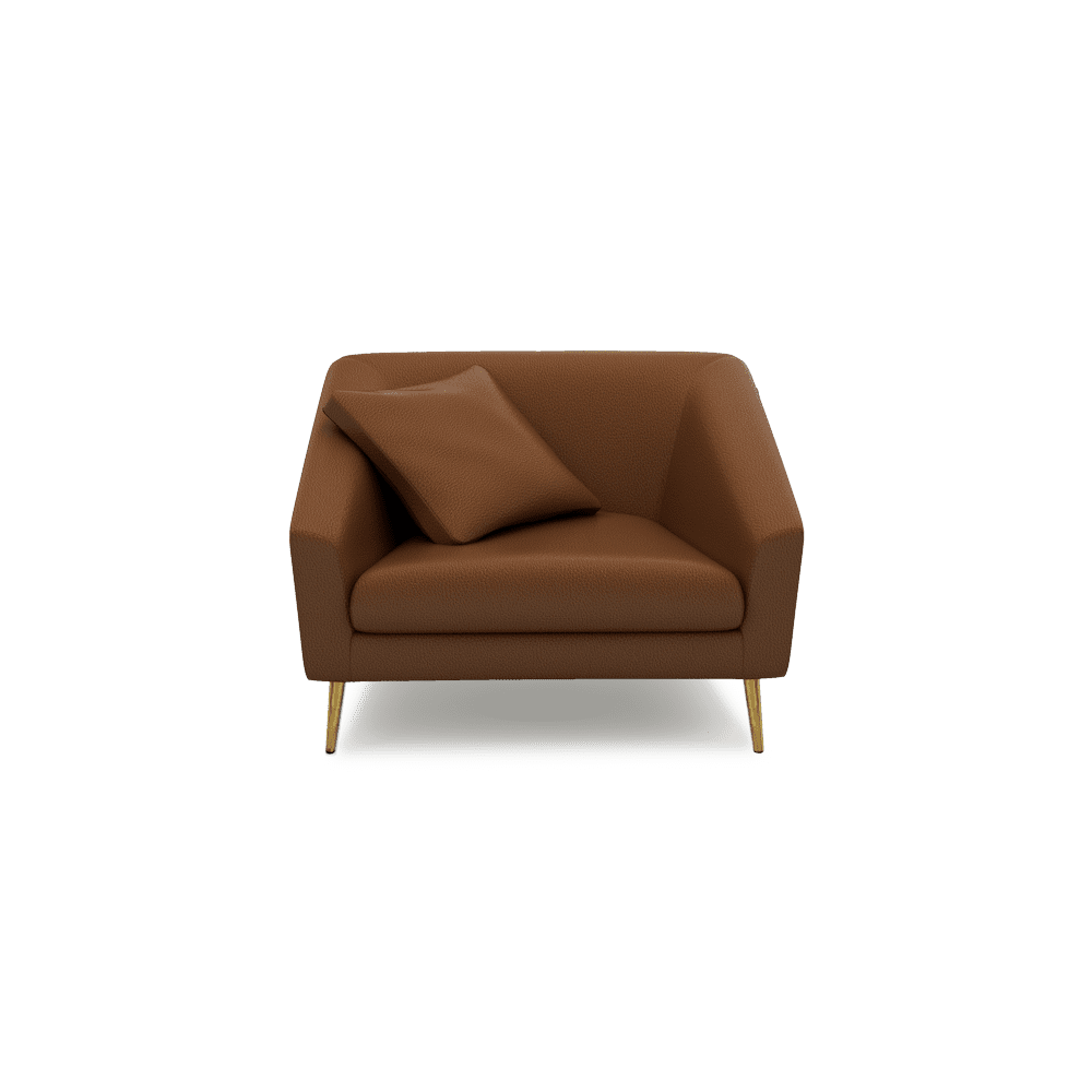 LORO - Low Back Fabric / Leather Sofa (1-seater)