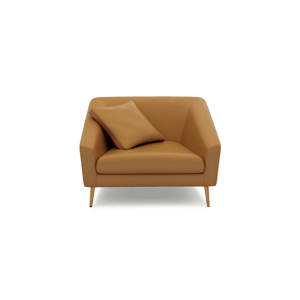 LORO - Low Back Fabric / Leather Sofa (1-seater)