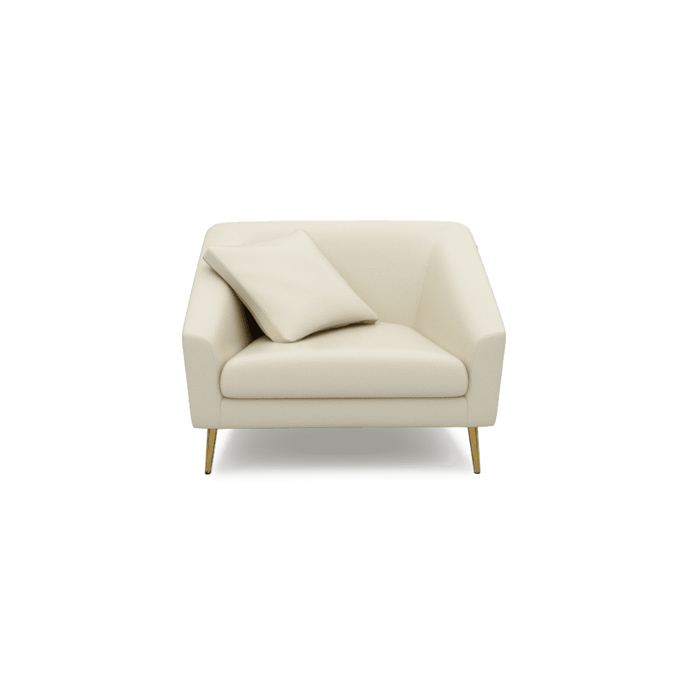 LORO - Low Back Fabric / Leather Sofa (1-seater)