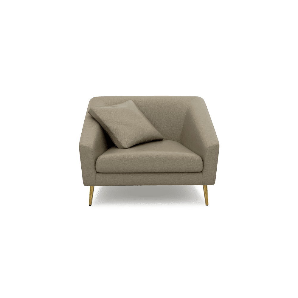 LORO - Low Back Fabric / Leather Sofa (1-seater)