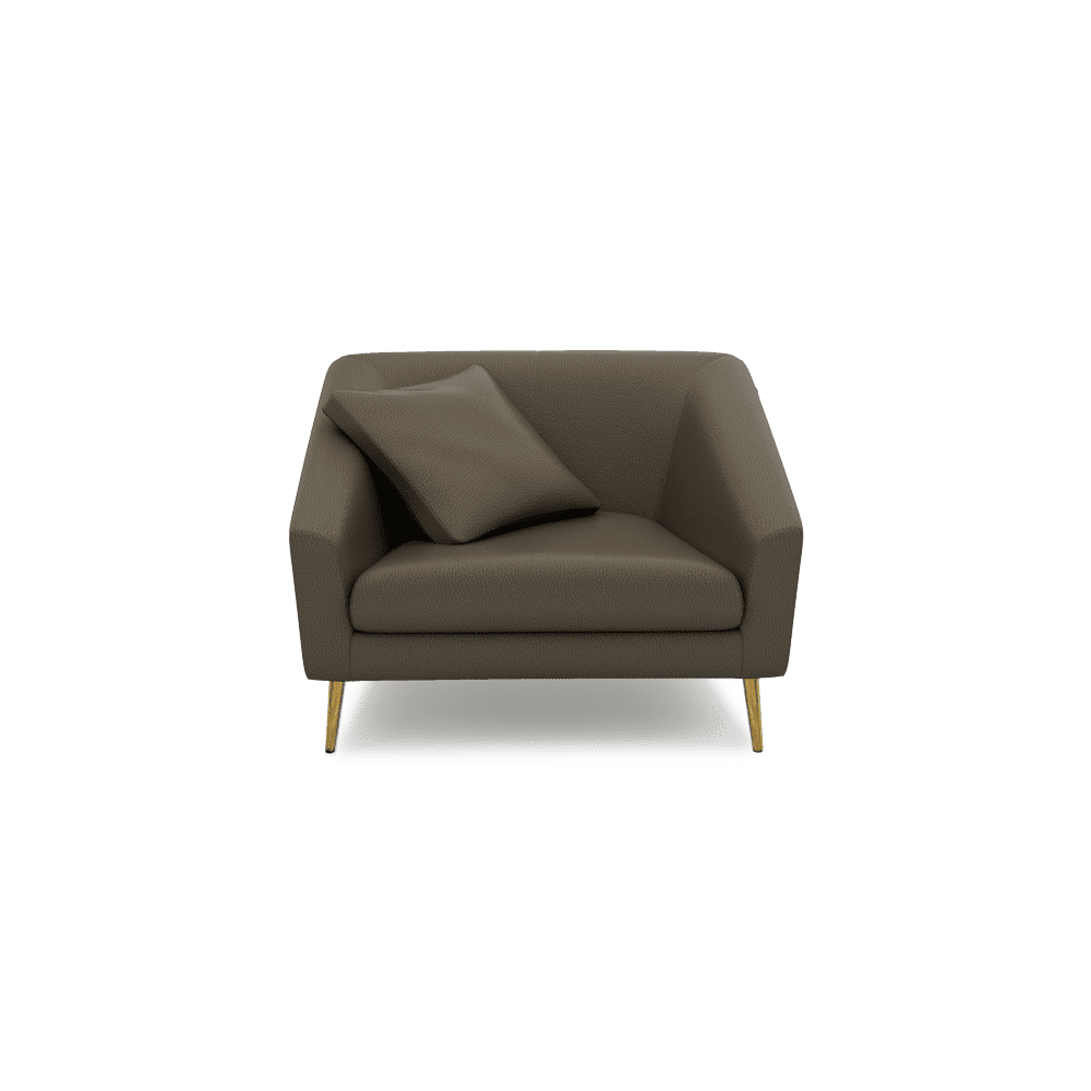 LORO - Low Back Fabric / Leather Sofa (1-seater)