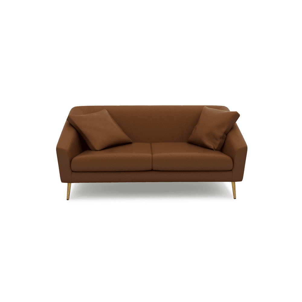 LORO - Low Back Fabric / Leather Sofa (2-seater)