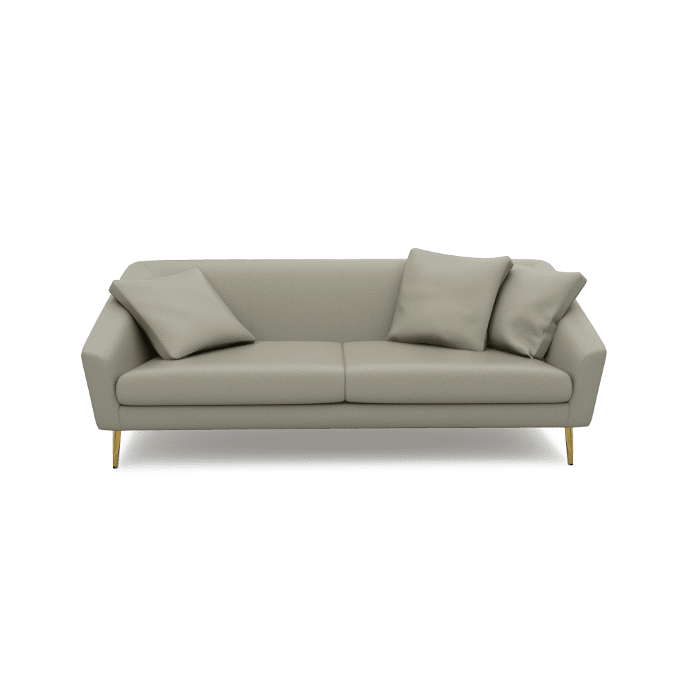 LORO - Low Back Fabric / Leather Sofa (3-seater)