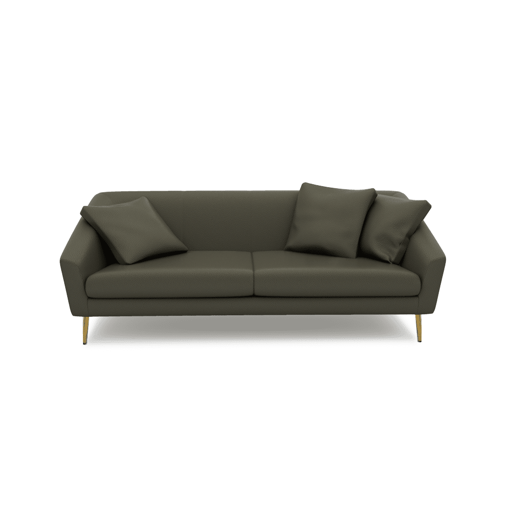LORO - Low Back Fabric / Leather Sofa (3-seater)