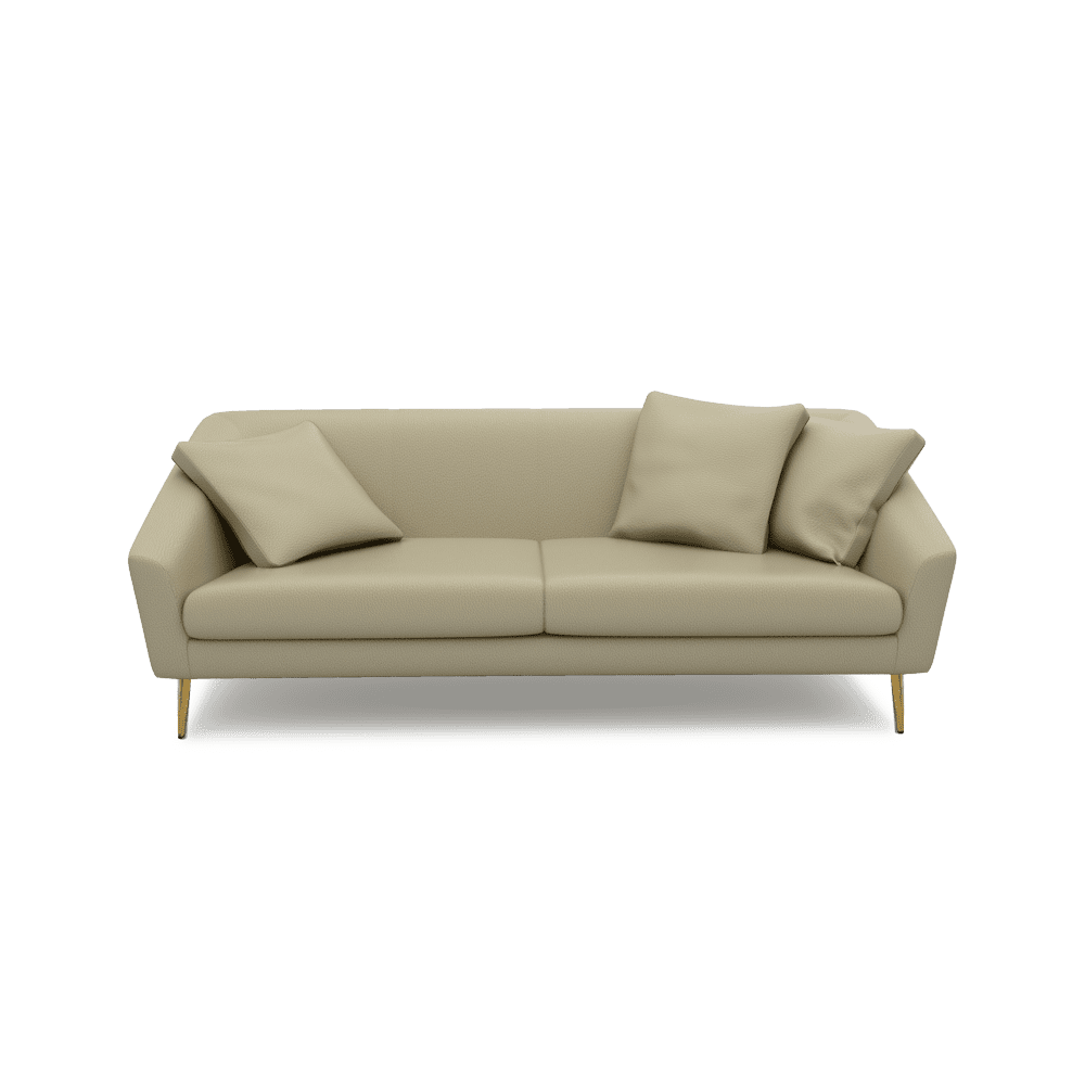 LORO - Low Back Fabric / Leather Sofa (3-seater)
