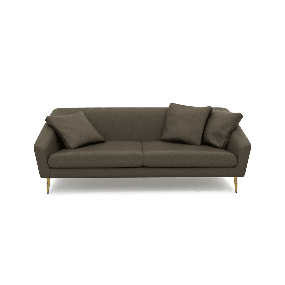 LORO - Low Back Fabric / Leather Sofa (3-seater)