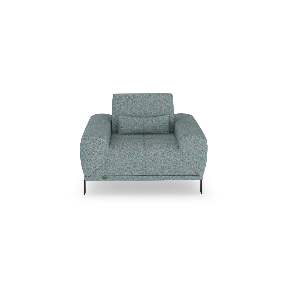 WILFORD – Modular Fabric / Leather Sofa with Adjustable Backrest (1-seater)