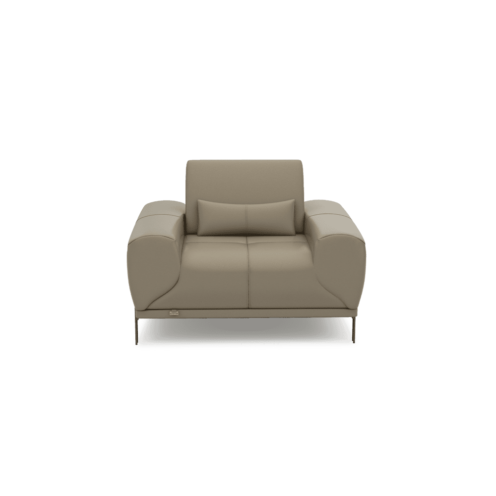 WILFORD – Modular Fabric / Leather Sofa with Adjustable Backrest (1-seater)
