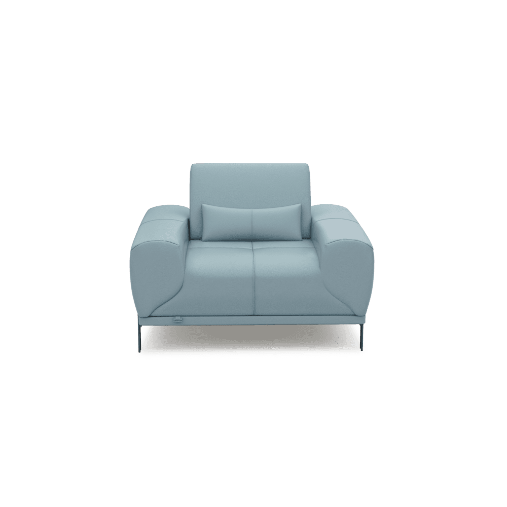 WILFORD – Modular Fabric / Leather Sofa with Adjustable Backrest (1-seater)