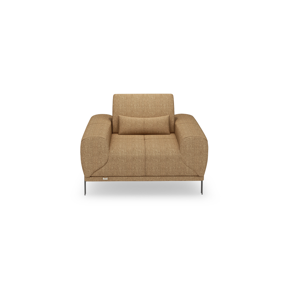 WILFORD – Modular Fabric / Leather Sofa with Adjustable Backrest (1-seater)