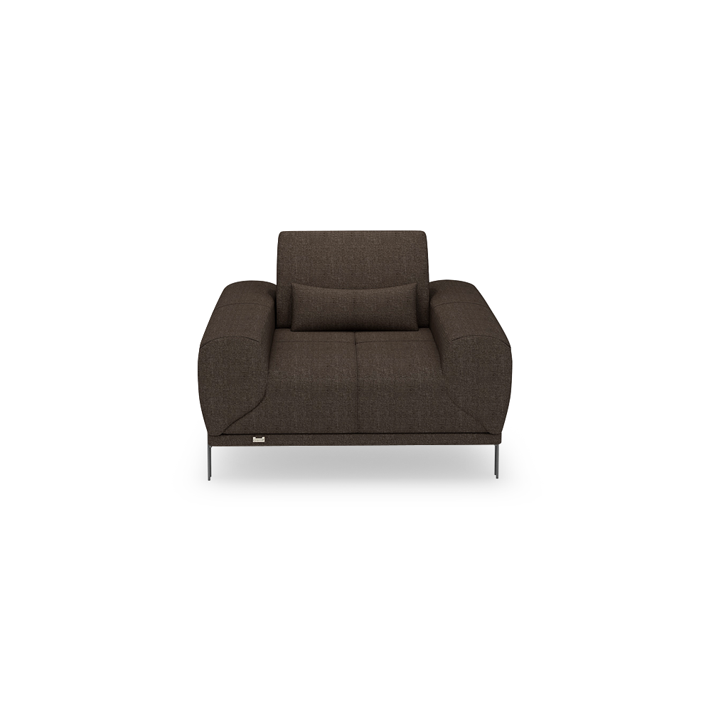WILFORD – Modular Fabric / Leather Sofa with Adjustable Backrest (1-seater)