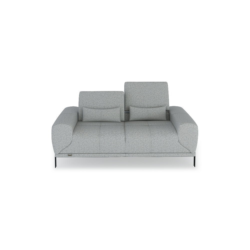 WILFORD – Modular Fabric / Leather Sofa with Adjustable Backrest (2-seater)