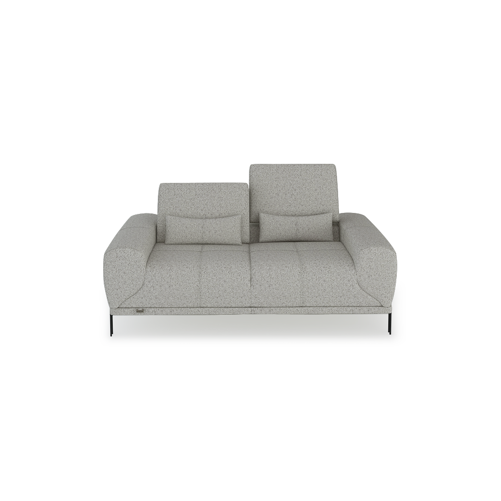 WILFORD – Modular Fabric / Leather Sofa with Adjustable Backrest (2-seater)