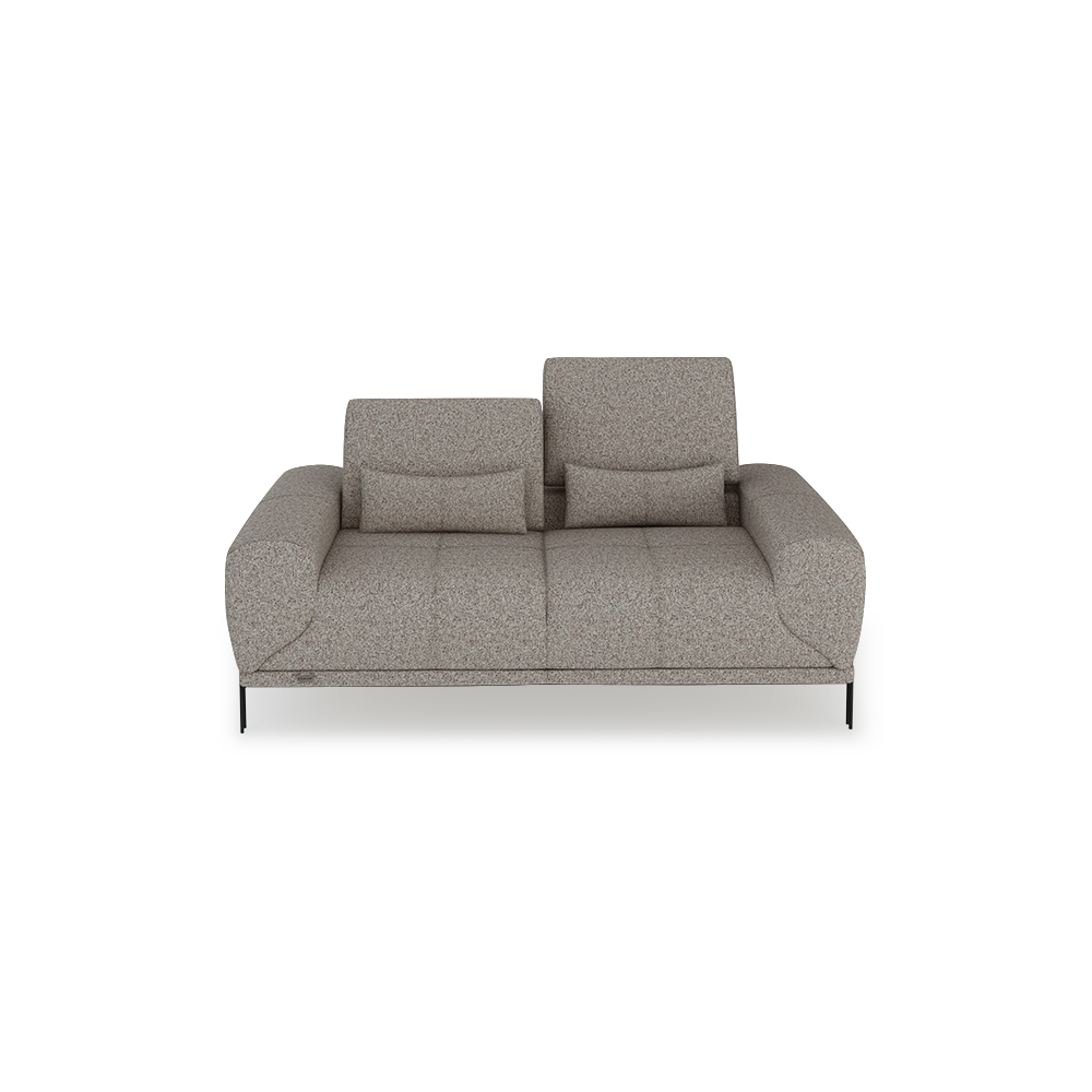 WILFORD – Modular Fabric / Leather Sofa with Adjustable Backrest (2-seater)