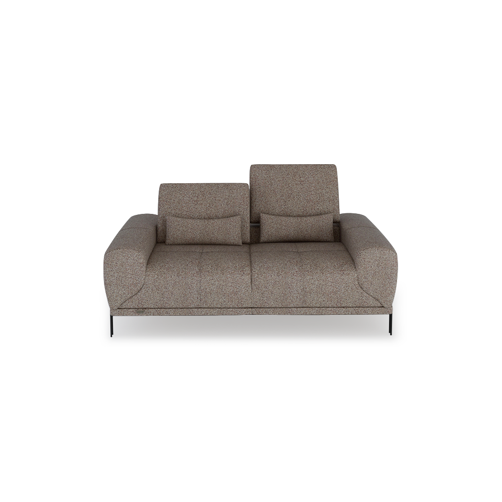 WILFORD – Modular Fabric / Leather Sofa with Adjustable Backrest (2-seater)
