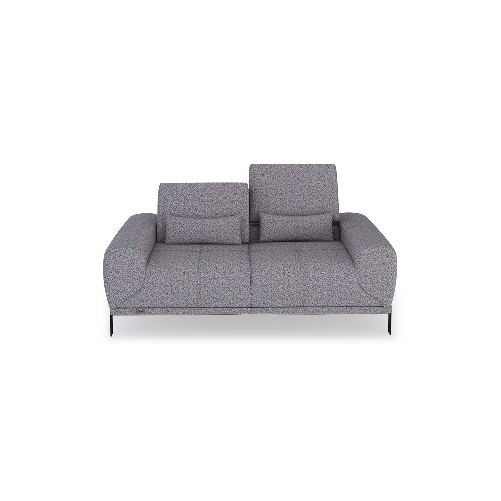 WILFORD – Modular Fabric / Leather Sofa with Adjustable Backrest (2-seater)