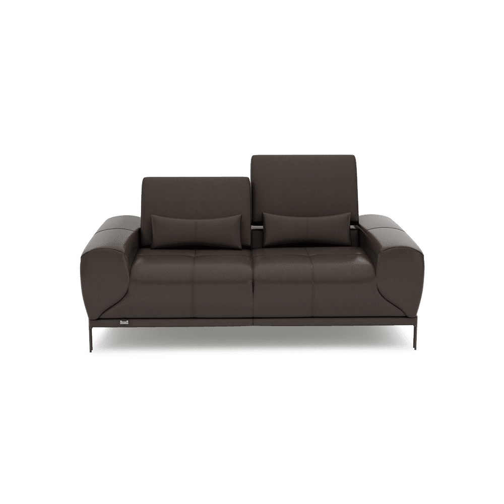 WILFORD – Modular Fabric / Leather Sofa with Adjustable Backrest (2-seater)