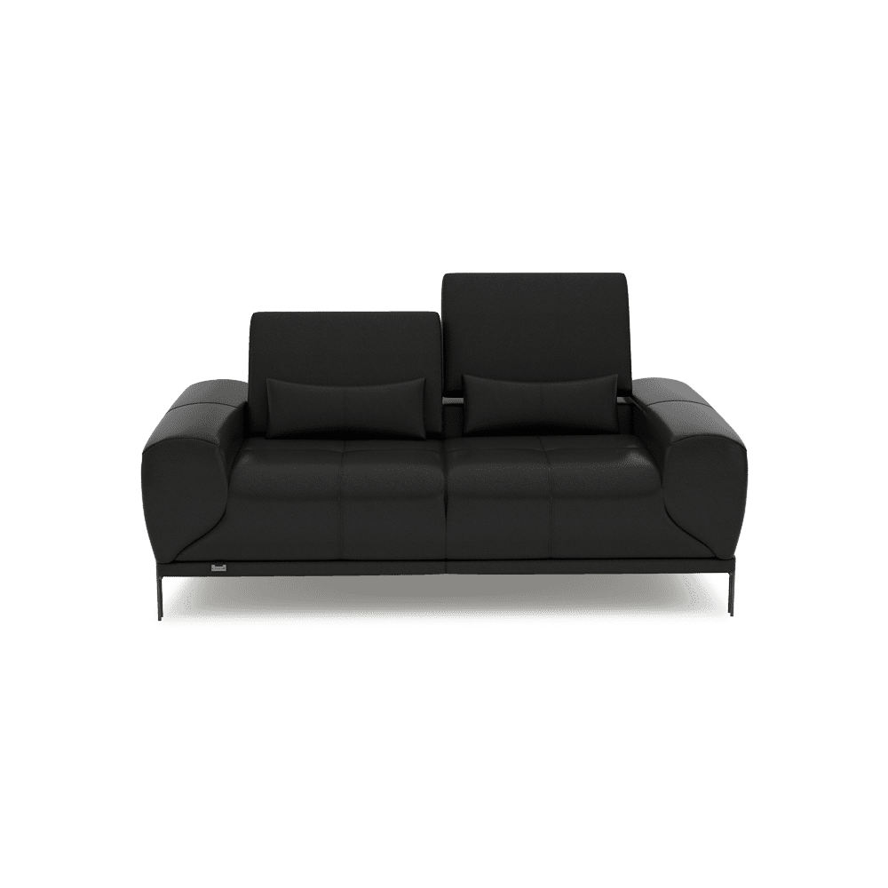 WILFORD – Modular Fabric / Leather Sofa with Adjustable Backrest (2-seater)