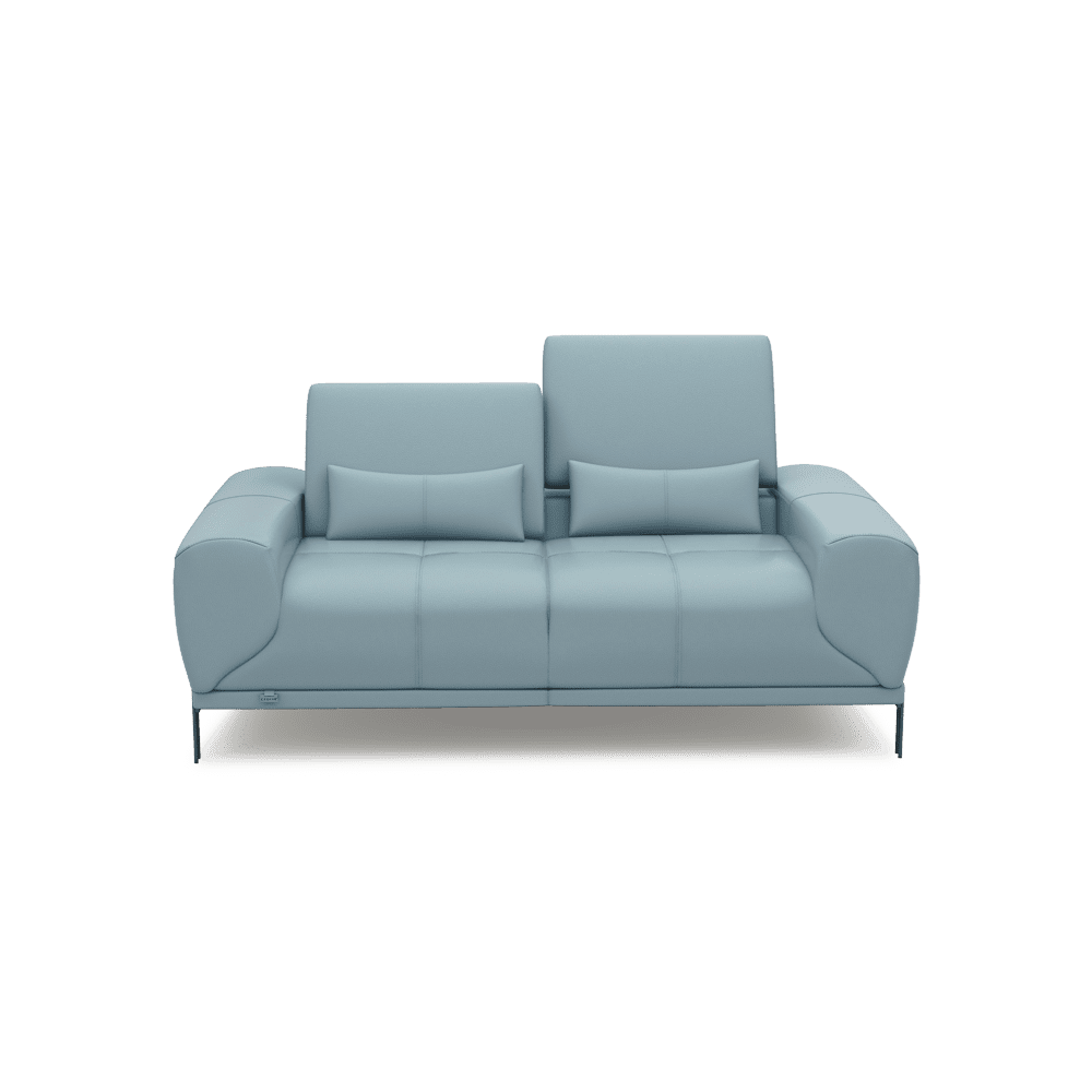 WILFORD – Modular Fabric / Leather Sofa with Adjustable Backrest (2-seater)