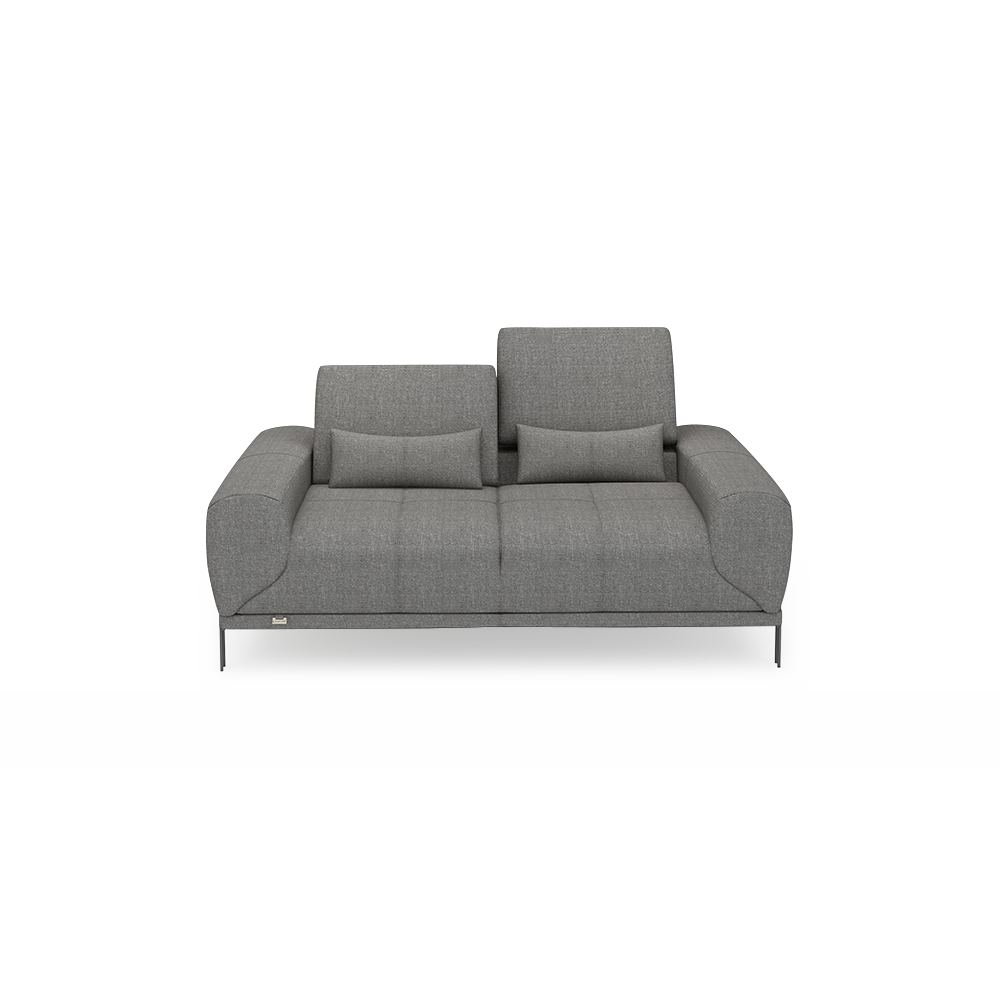 WILFORD – Modular Fabric / Leather Sofa with Adjustable Backrest (2-seater)