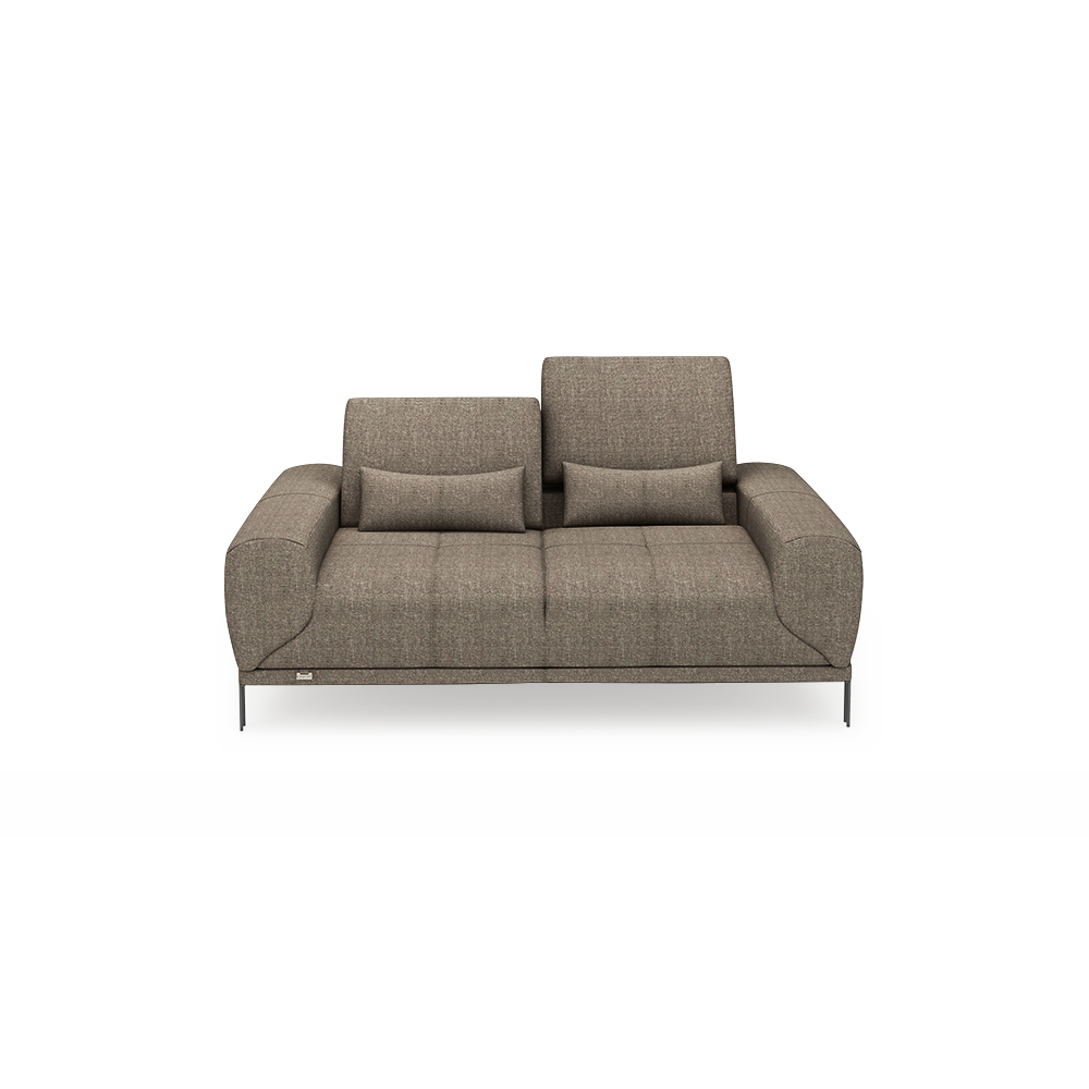WILFORD – Modular Fabric / Leather Sofa with Adjustable Backrest (2-seater)