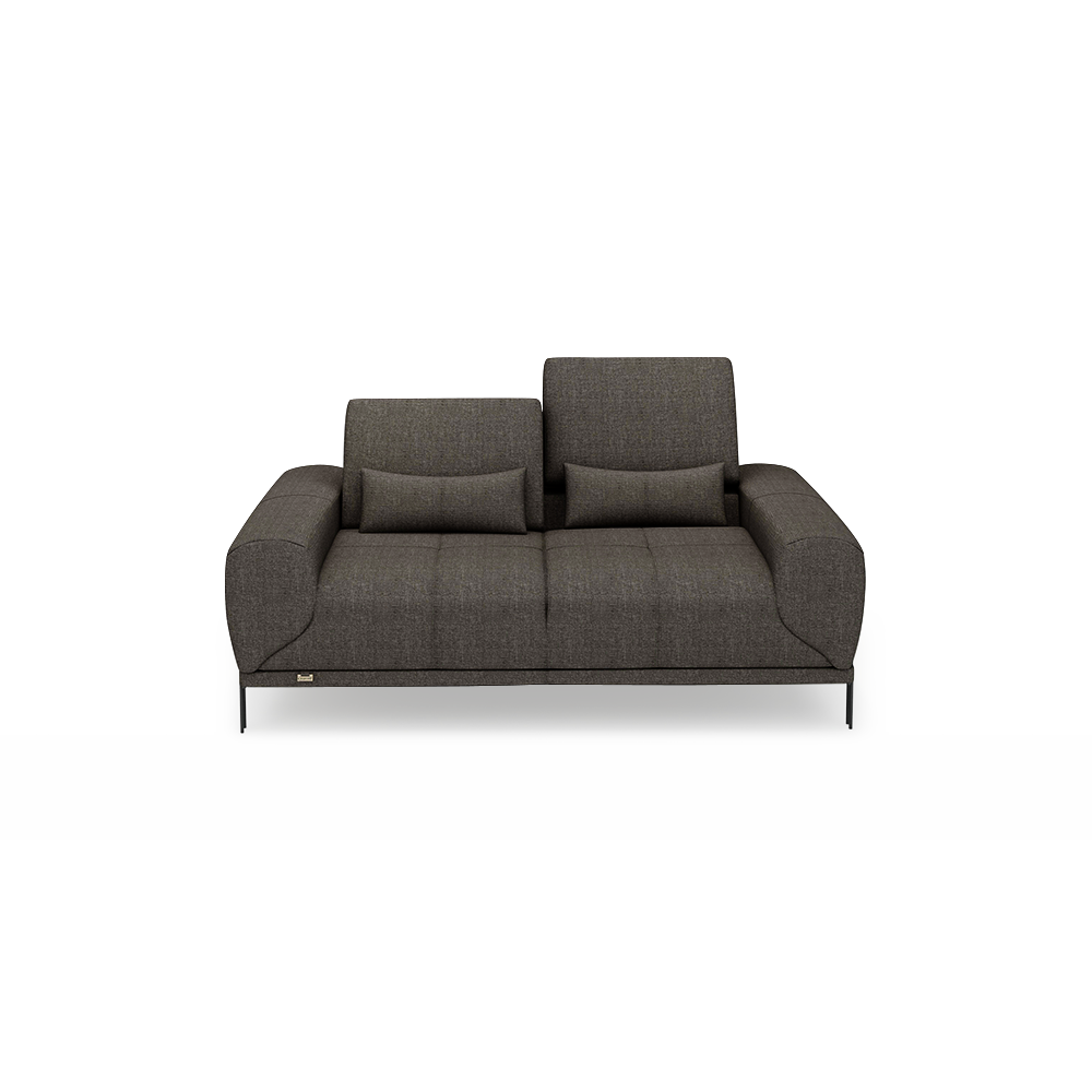 WILFORD – Modular Fabric / Leather Sofa with Adjustable Backrest (2-seater)