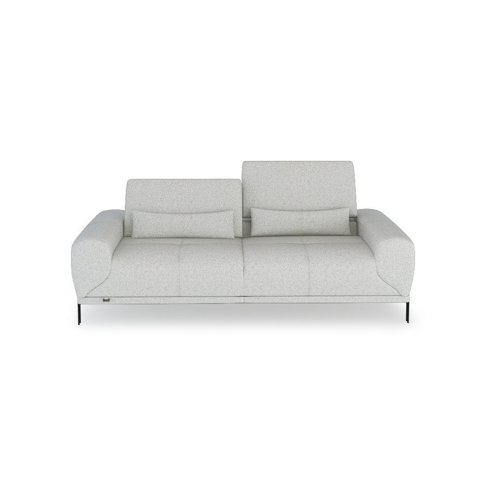 WILFORD – Modular Fabric / Leather Sofa with Adjustable Backrest (3-seater)