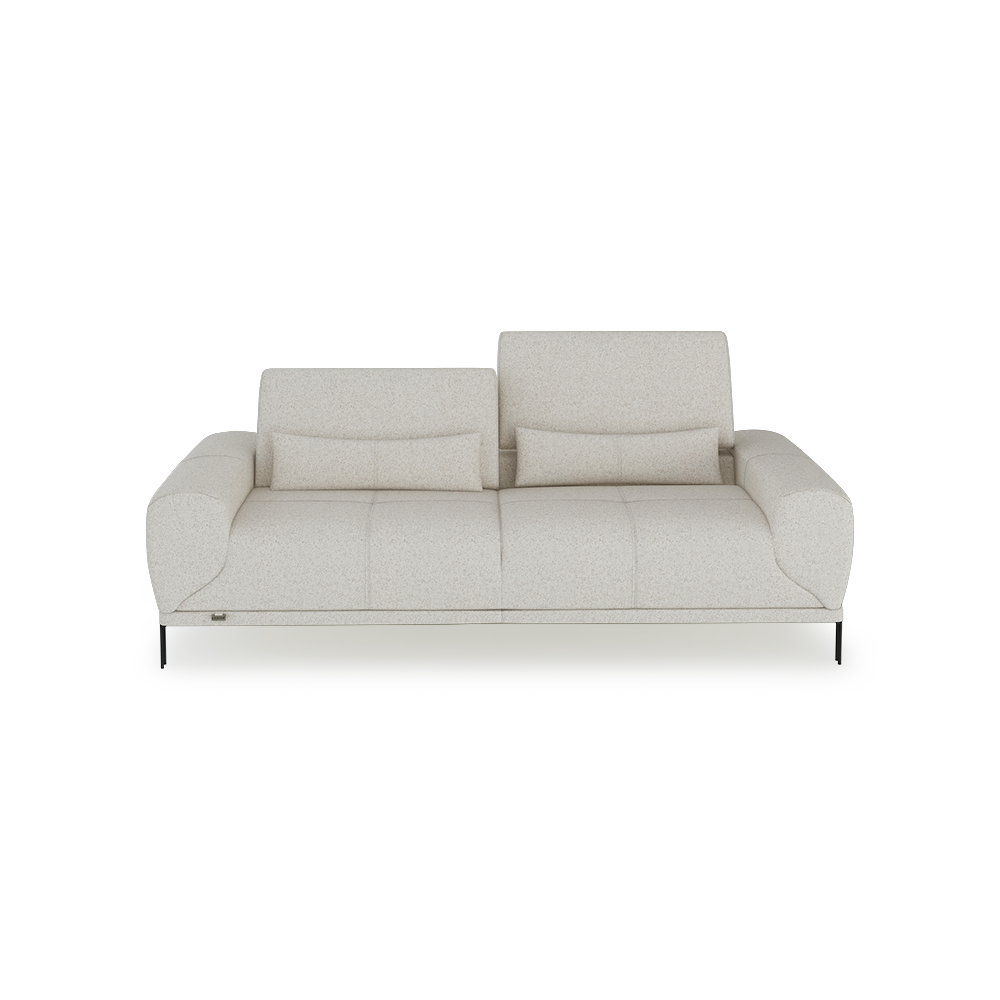 WILFORD – Modular Fabric / Leather Sofa with Adjustable Backrest (3-seater)