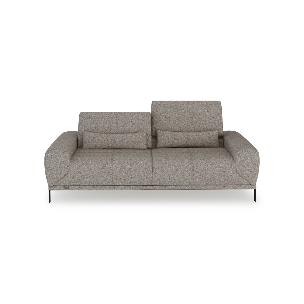 WILFORD – Modular Fabric / Leather Sofa with Adjustable Backrest (3-seater)