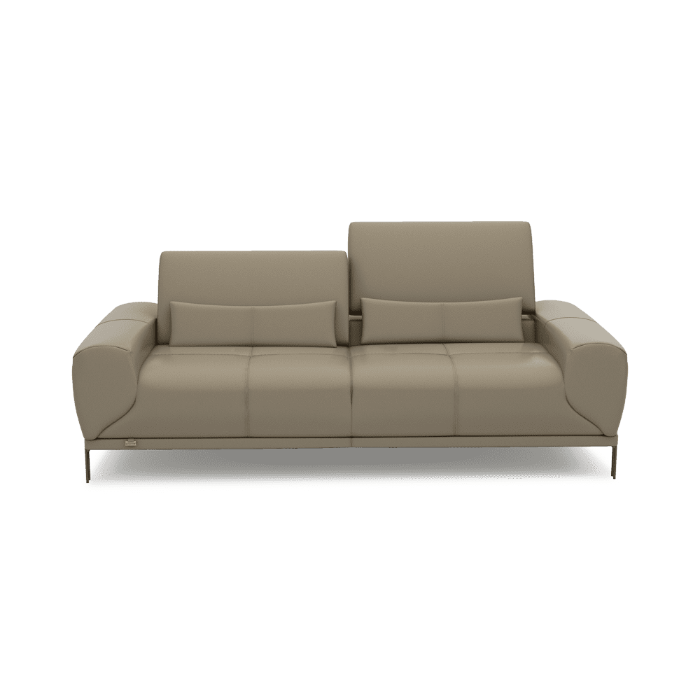 WILFORD – Modular Fabric / Leather Sofa with Adjustable Backrest (3-seater)