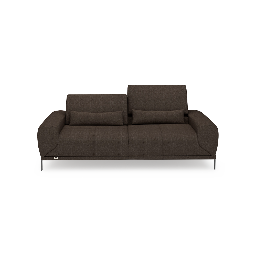 WILFORD – Modular Fabric / Leather Sofa with Adjustable Backrest (3-seater)
