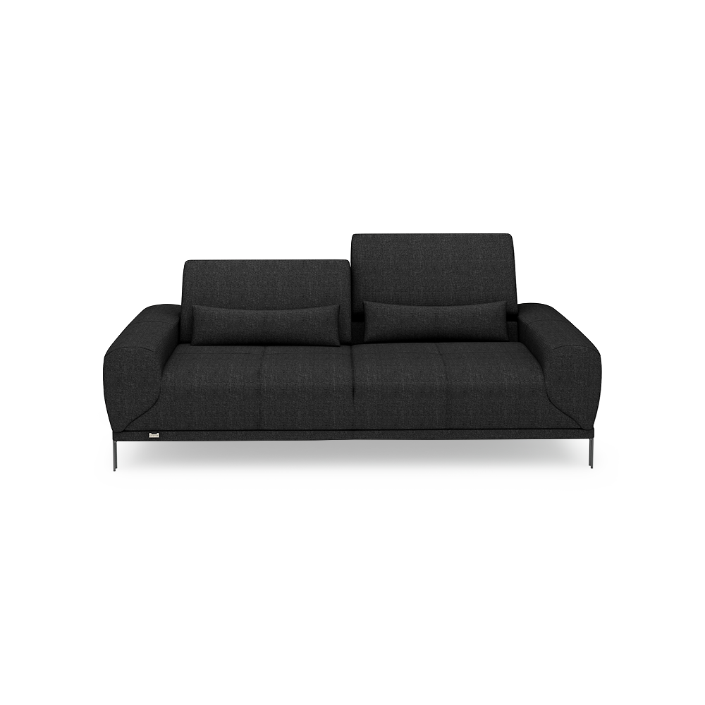WILFORD – Modular Fabric / Leather Sofa with Adjustable Backrest (3-seater)