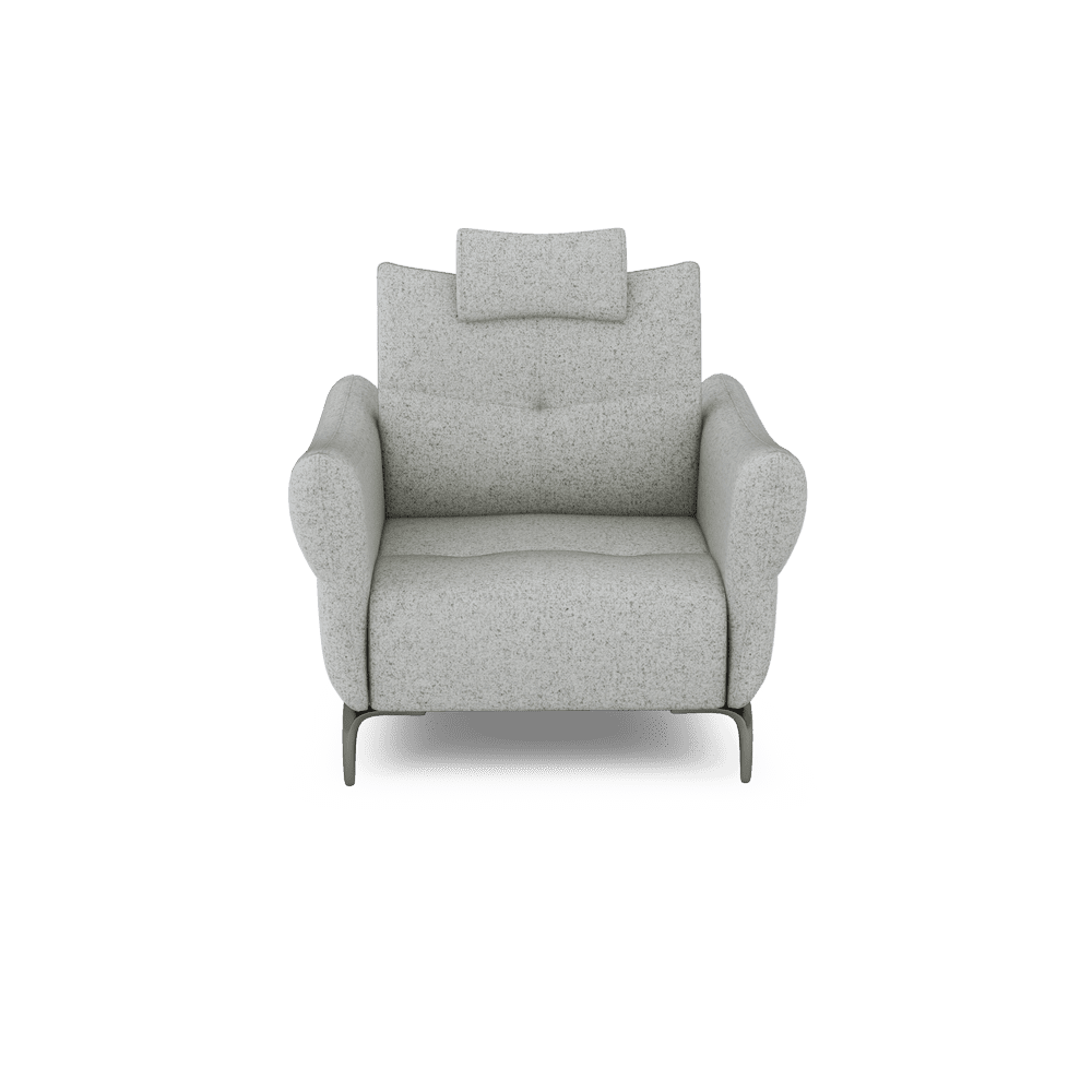 AFFING – Modular Push-Back Fabric / Leather Sofa (1-seater)