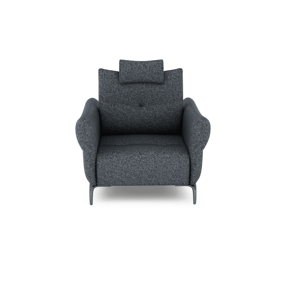 AFFING – Modular Push-Back Fabric / Leather Sofa (1-seater)