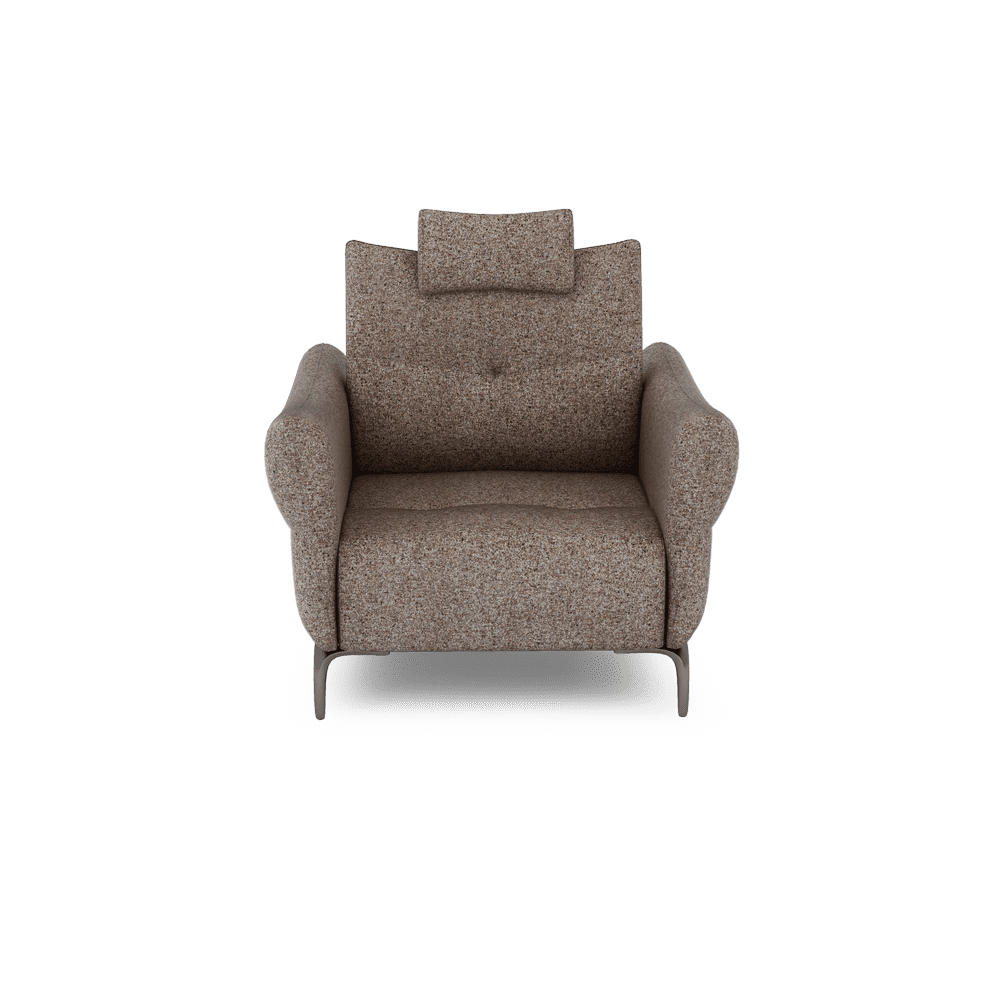 AFFING – Modular Push-Back Fabric / Leather Sofa (1-seater)