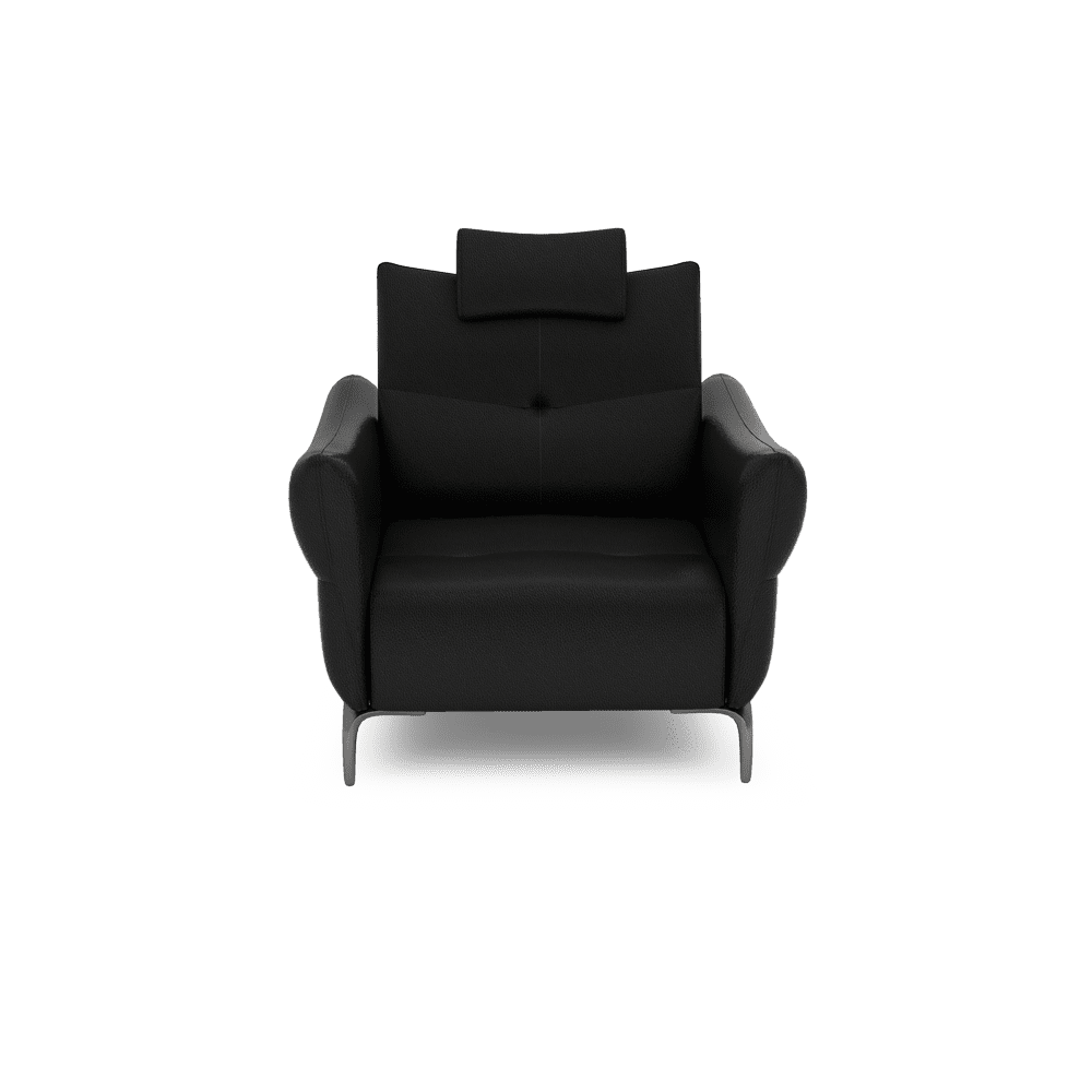 AFFING – Modular Push-Back Fabric / Leather Sofa (1-seater)