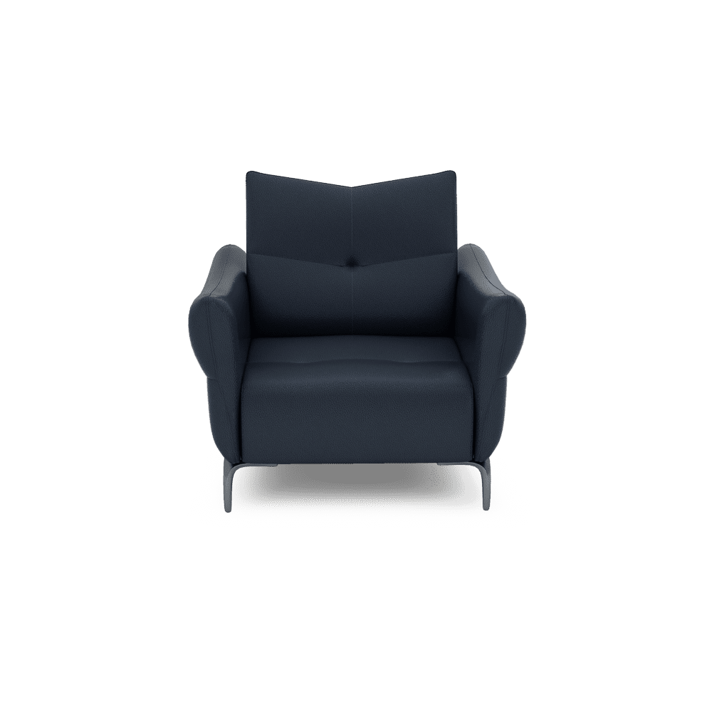 AFFING – Modular Push-Back Fabric / Leather Sofa (1-seater)